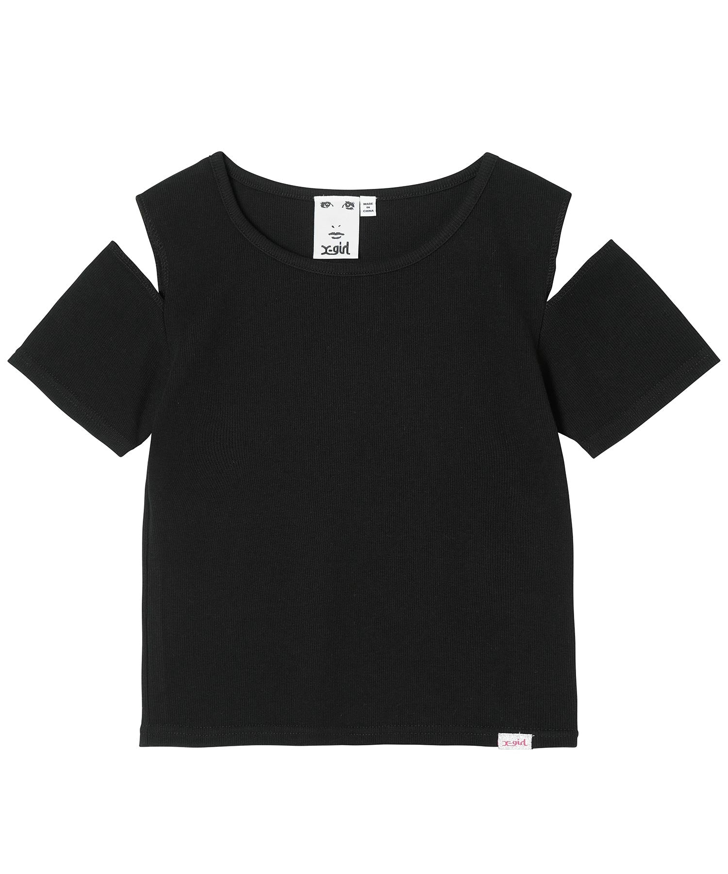 CUT OUT SHOULDER S/S TOP | X-girl
