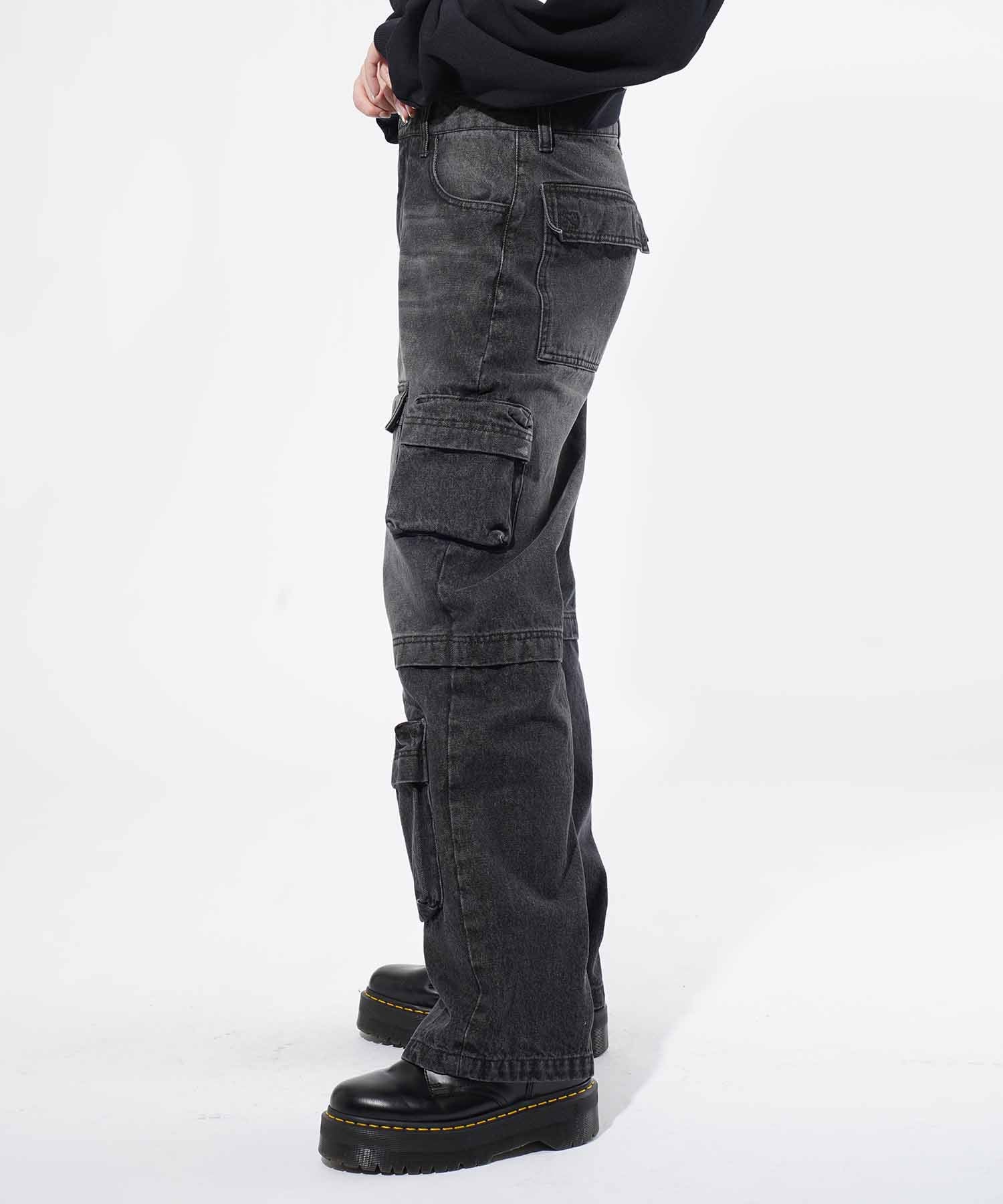 POCKET DENIM PANTS