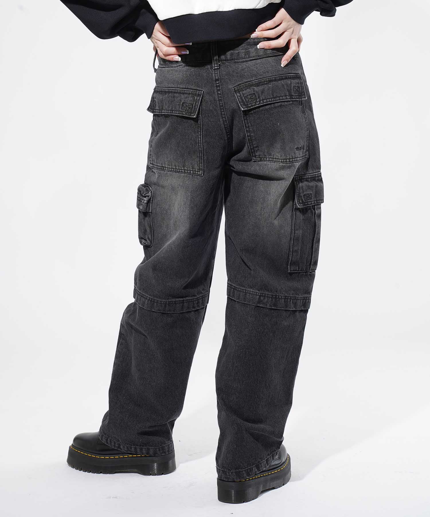 POCKET DENIM PANTS