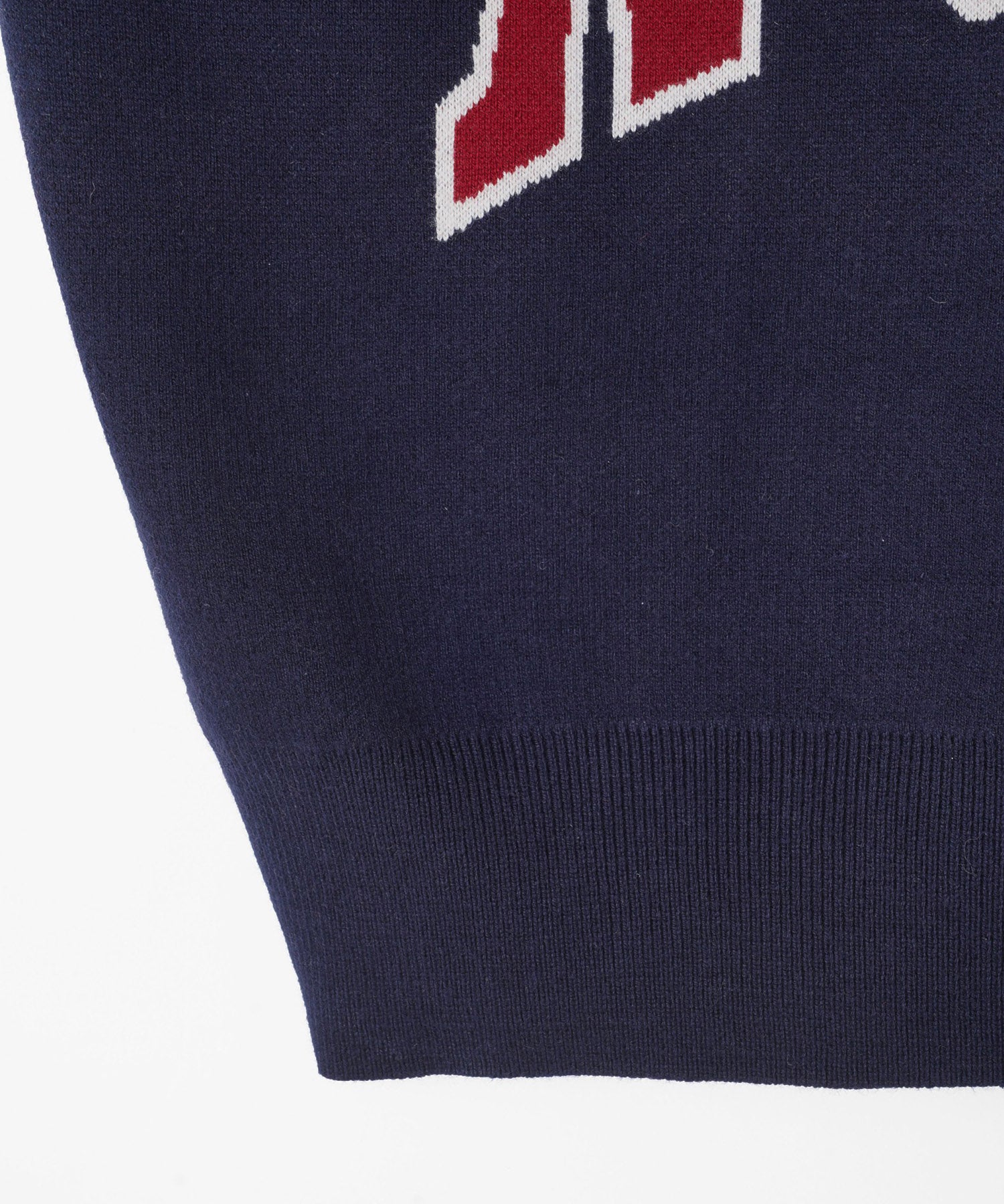 COLLEGE LOGO KNIT HOODIE