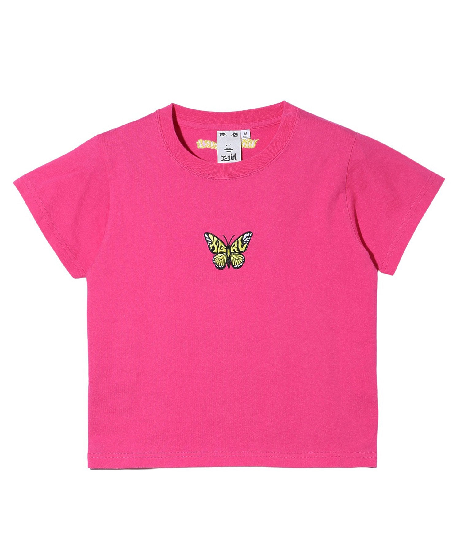 EMBROIDERED BUTTERFLY LOGO S/S BABY TEE