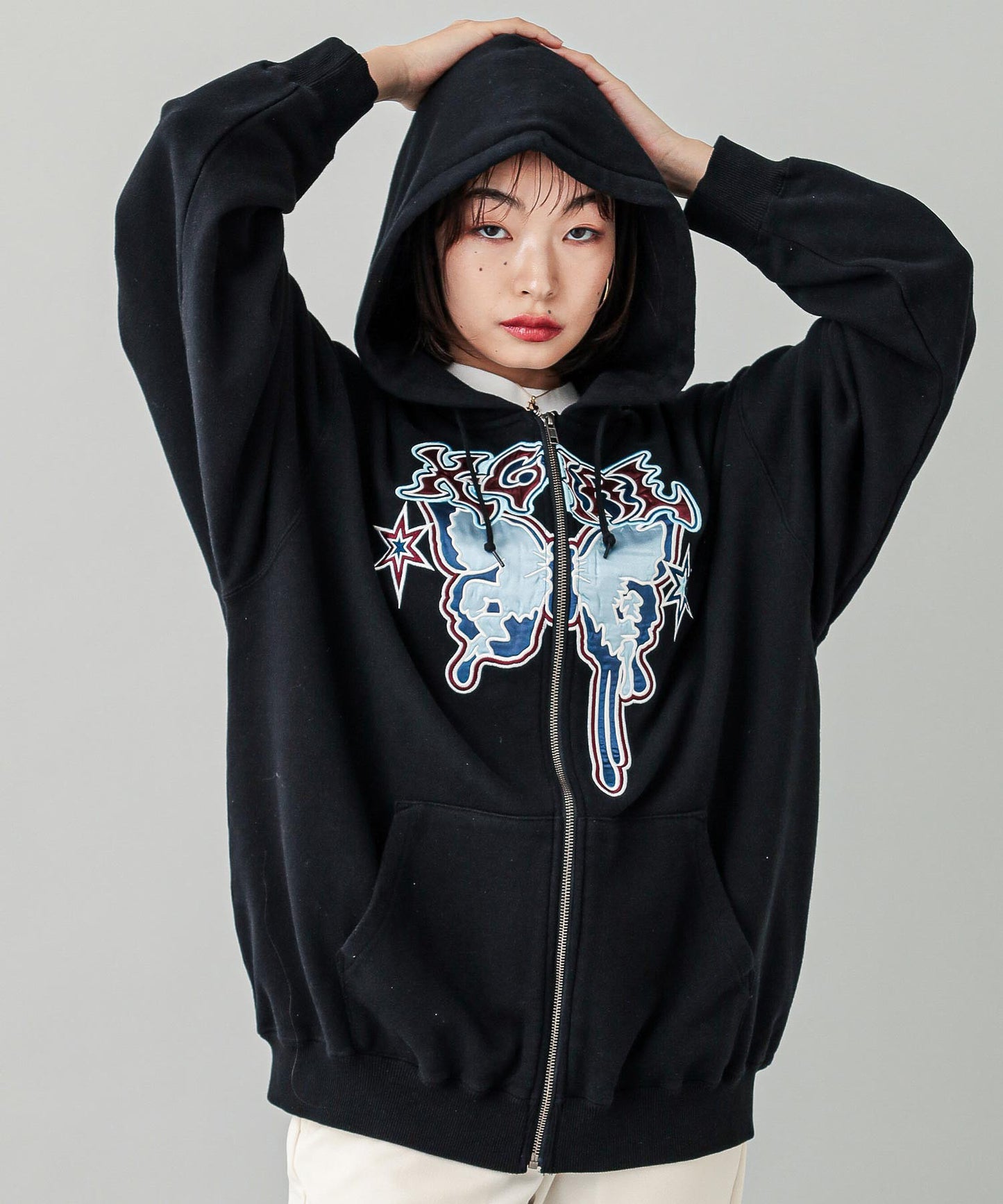 BUTTERFLY ZIP UP HOODIE