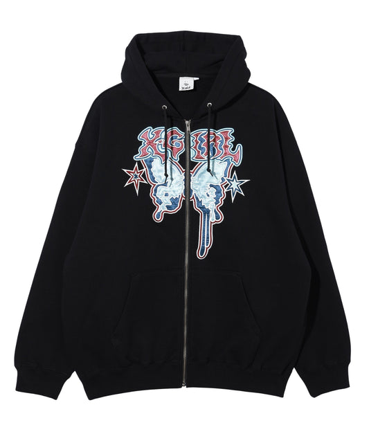 BUTTERFLY ZIP UP HOODIE