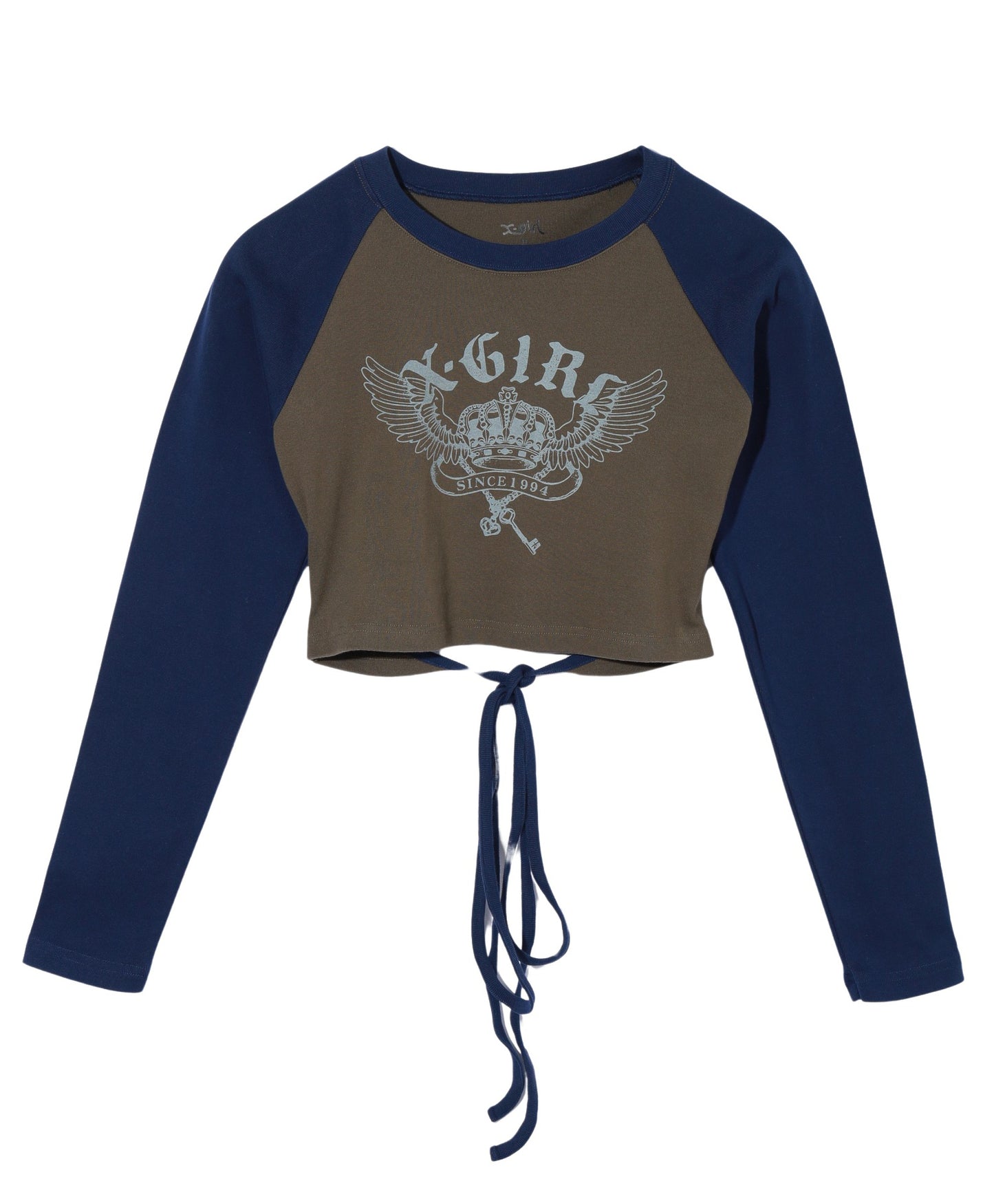 CROWN AND WINGS RAGLAN L/S BABY TEE