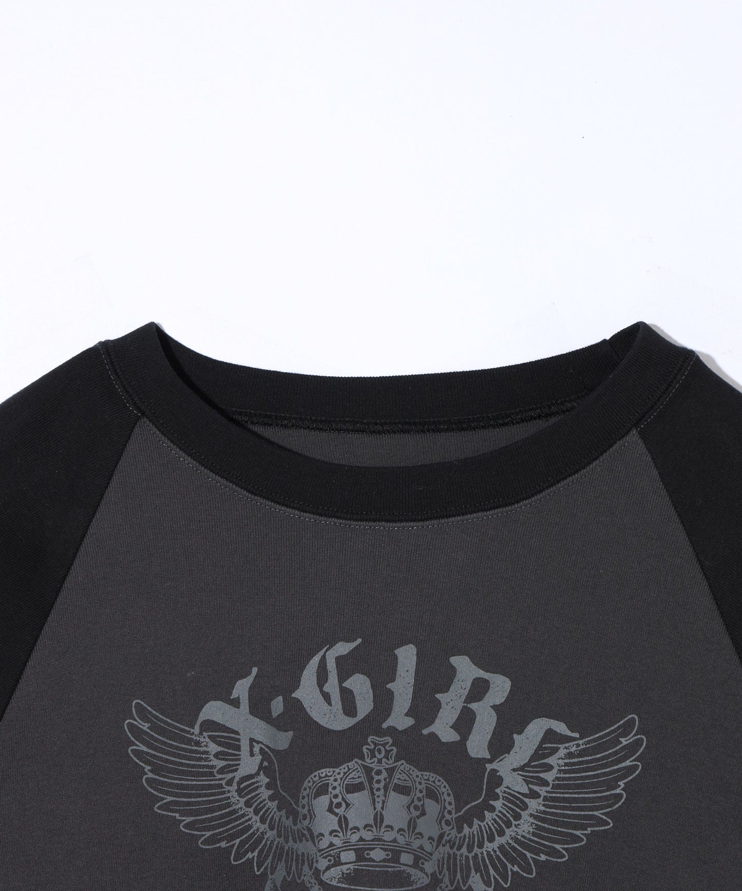 CROWN AND WINGS RAGLAN L/S BABY TEE