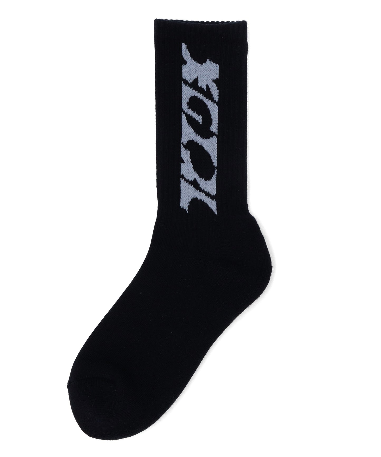 SQUARE LOGO JACQUARD RIB SOCKS