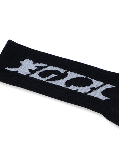 SQUARE LOGO JACQUARD RIB SOCKS