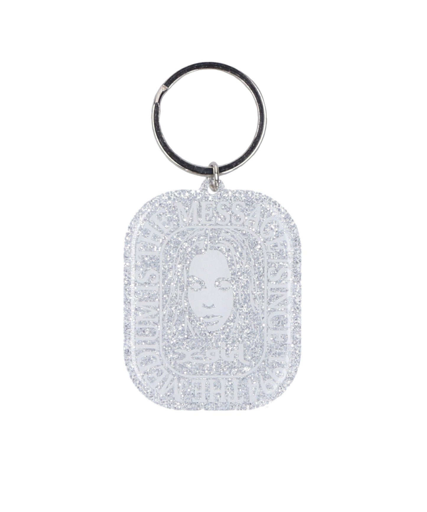 FACE ROUNDED SQUARE ACRYLIC KEY HOLDER