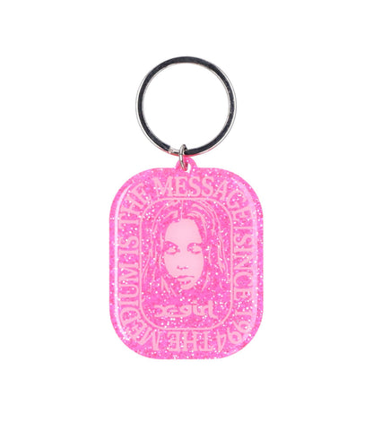 FACE ROUNDED SQUARE ACRYLIC KEY HOLDER