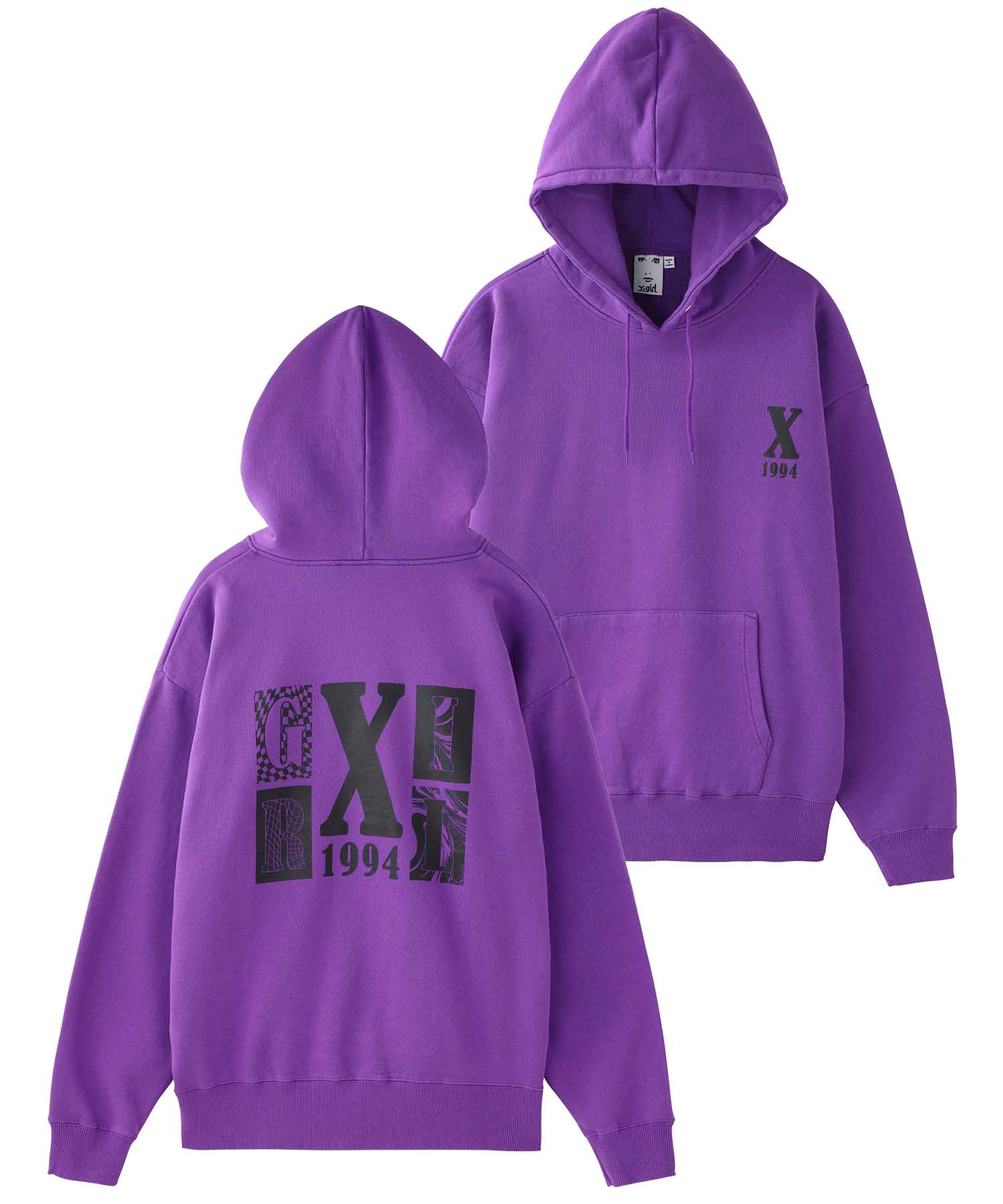 BLOCK LOGO SWEAT HOODIE | X-girl