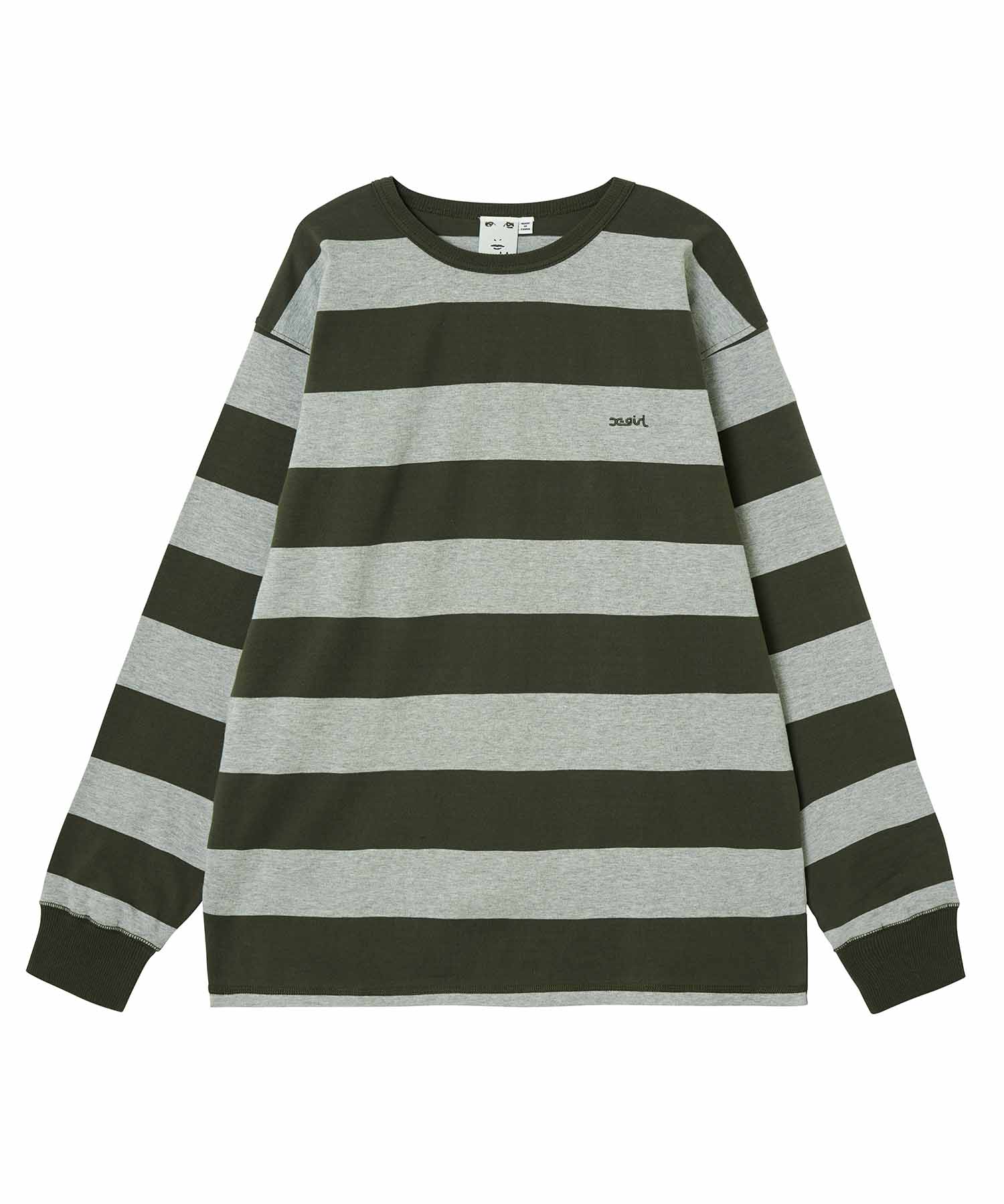 STRIPED L/S BIG TEE