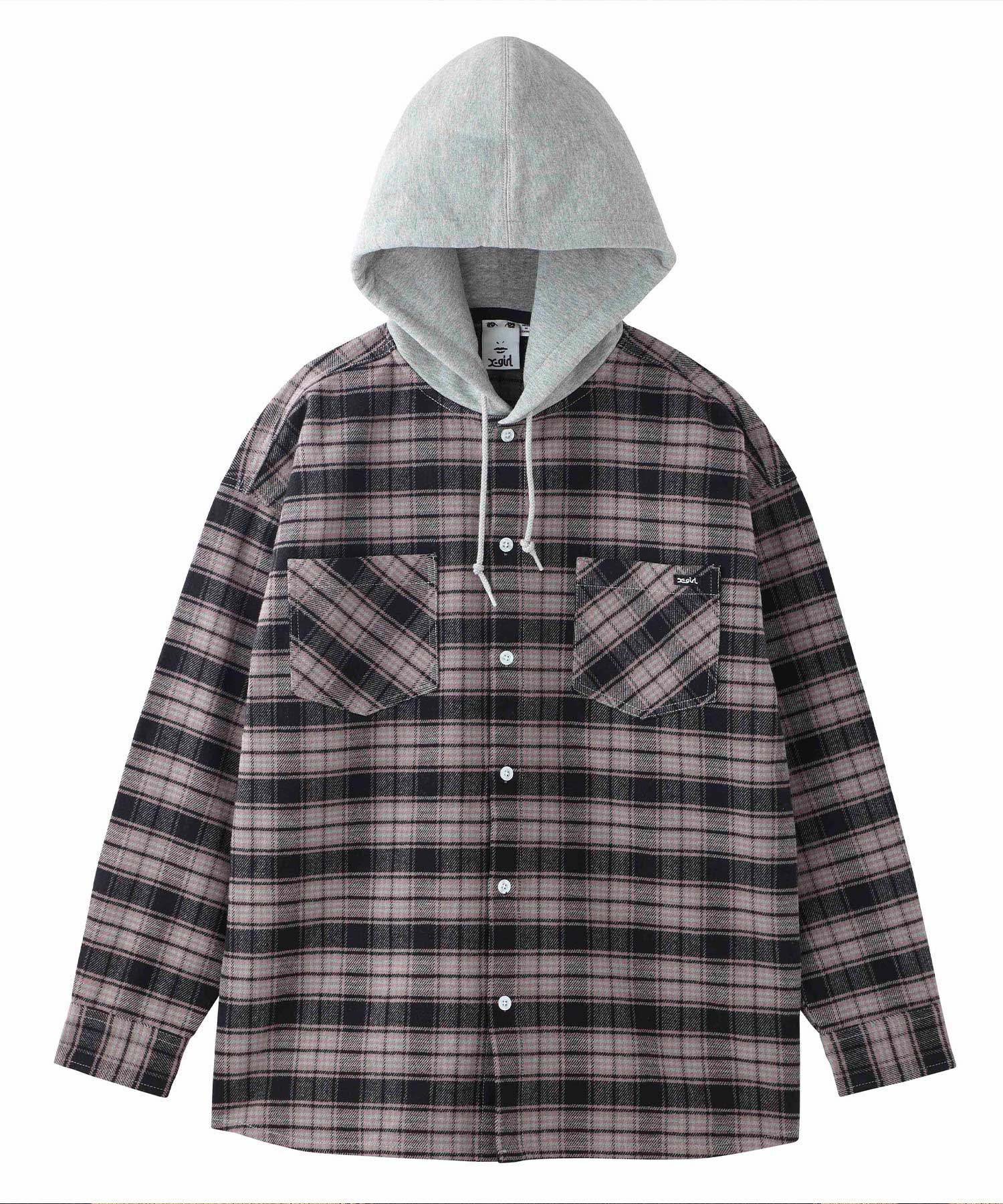 Heavyweight Hooded Flannel Shirt - Blue