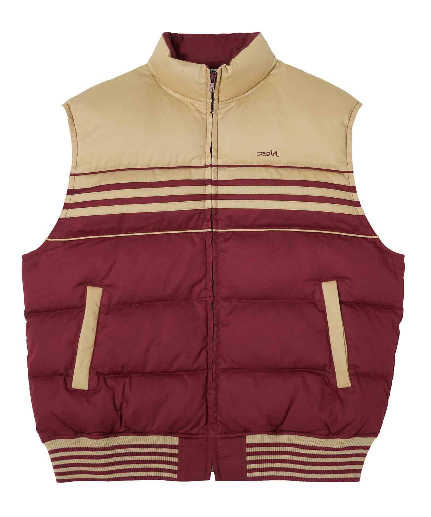 STRIPED PUFFER VEST