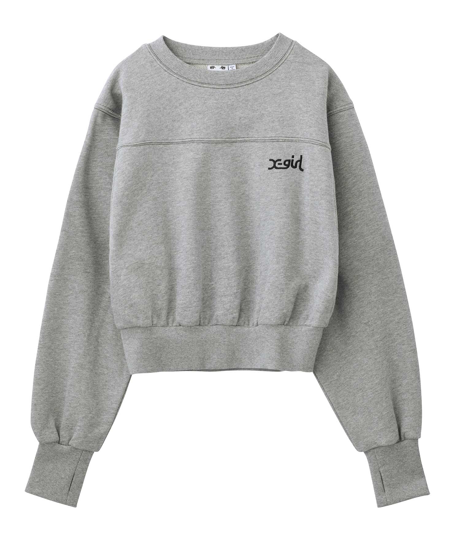 Shop the X-girl Compact Sweat Top - Real Girls' Streetwear at X