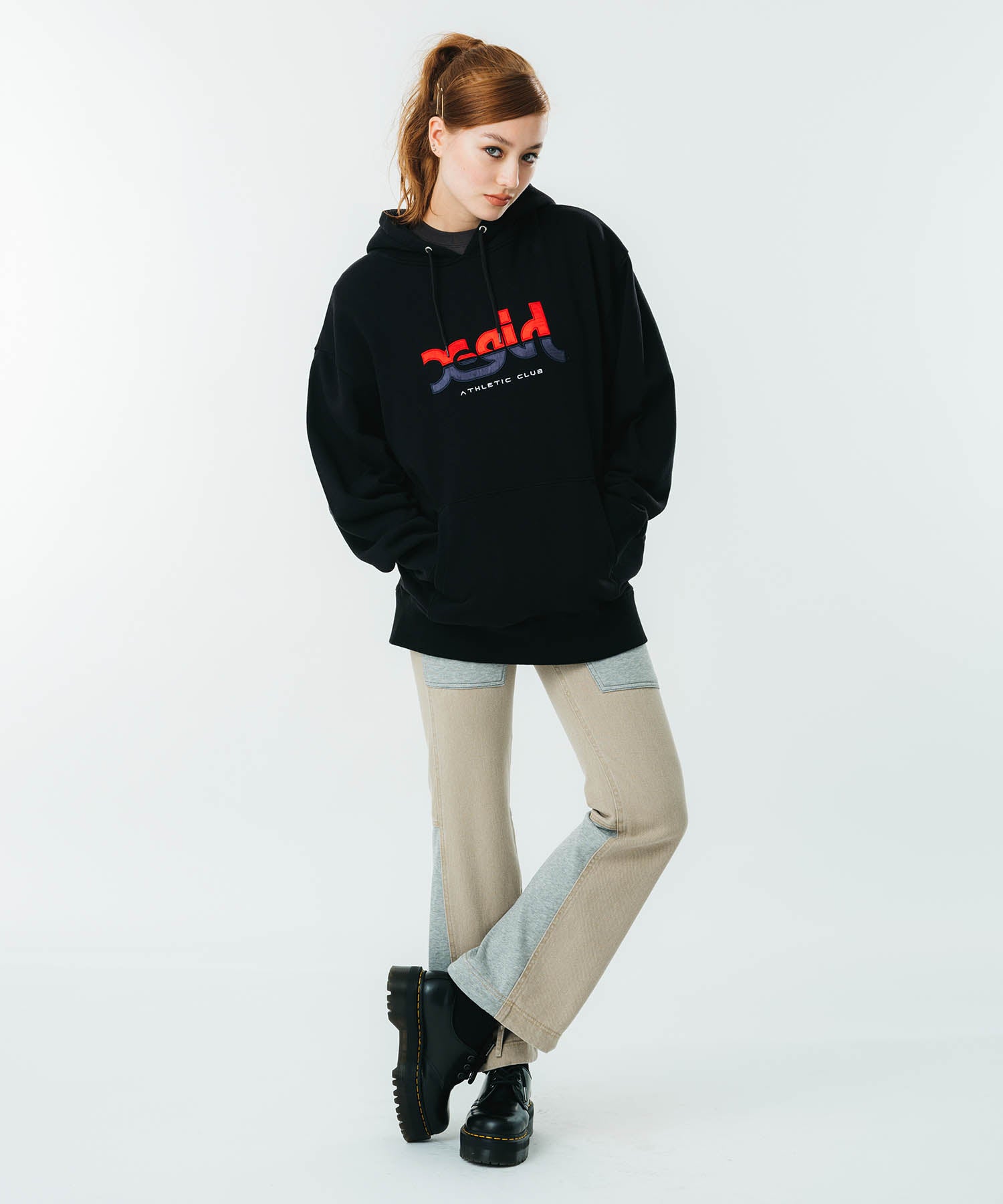 Shop the X-girl Athletic Logo Sweat Hoodie - Real Girls 