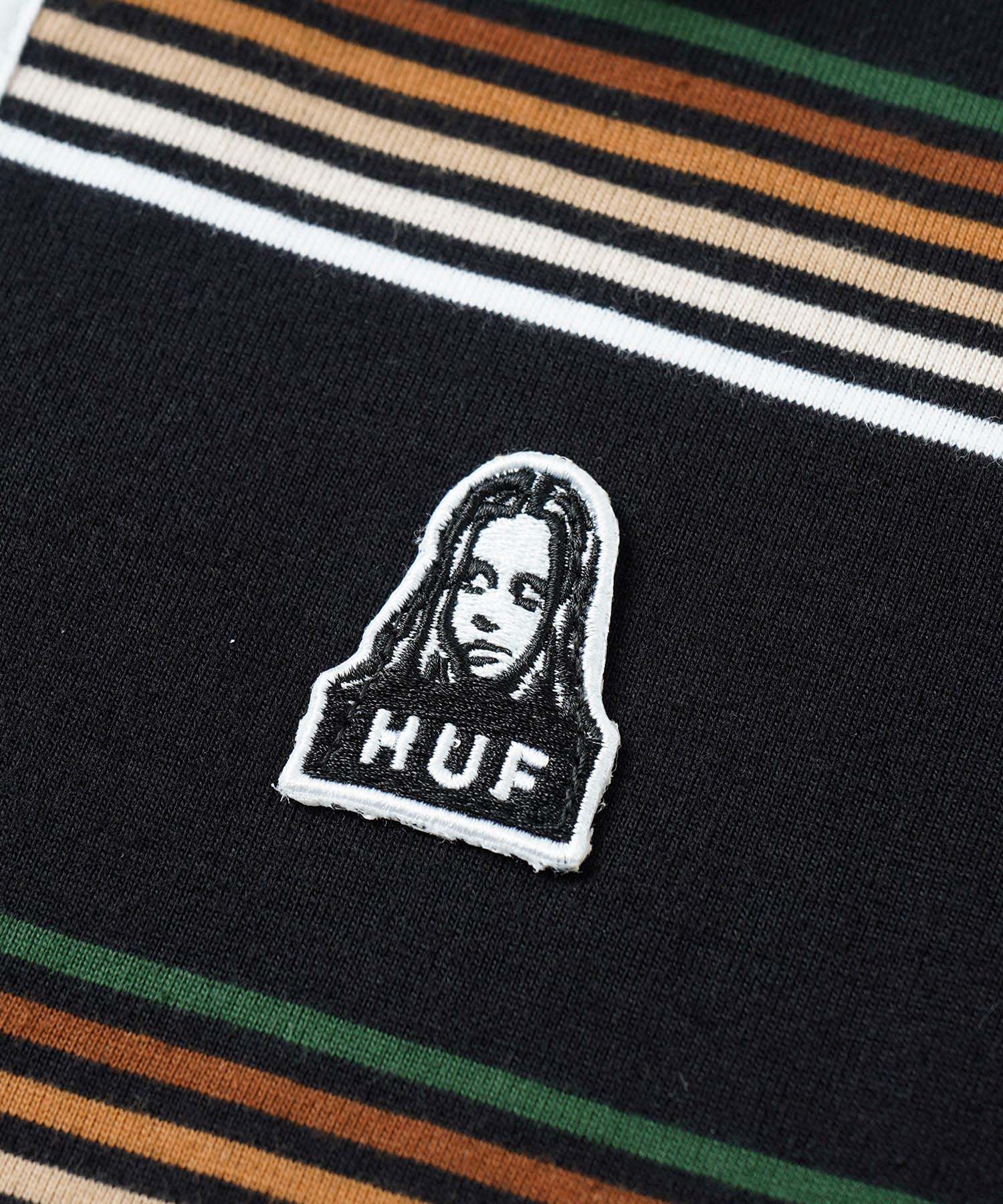 X-girl × HUF RUN THINGS CROP POLO SHIRT | X-girl